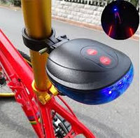 Велосипедный задний фонарь с лазерными габаритам
