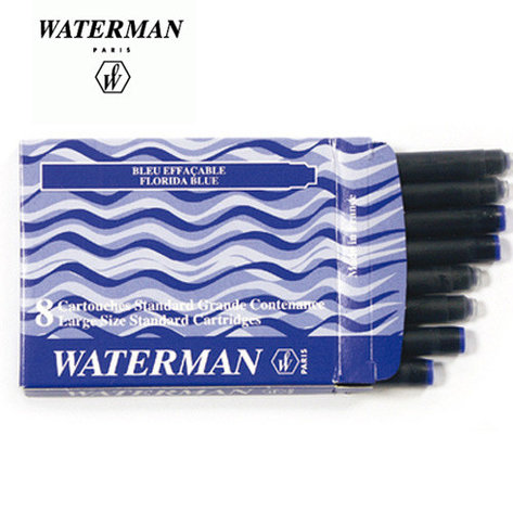 Waterman картриджи для перьевых ручек Blue (Синий), фото 1