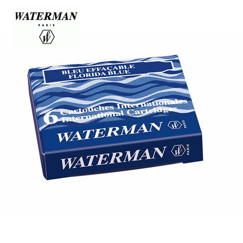 Waterman картриджи короткие для перьевых ручек Blue (Синий)