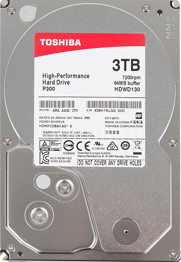 TOSHIBA HDWD130UZSVA Жесткий диск HDD 3Tb SATA 3.5"