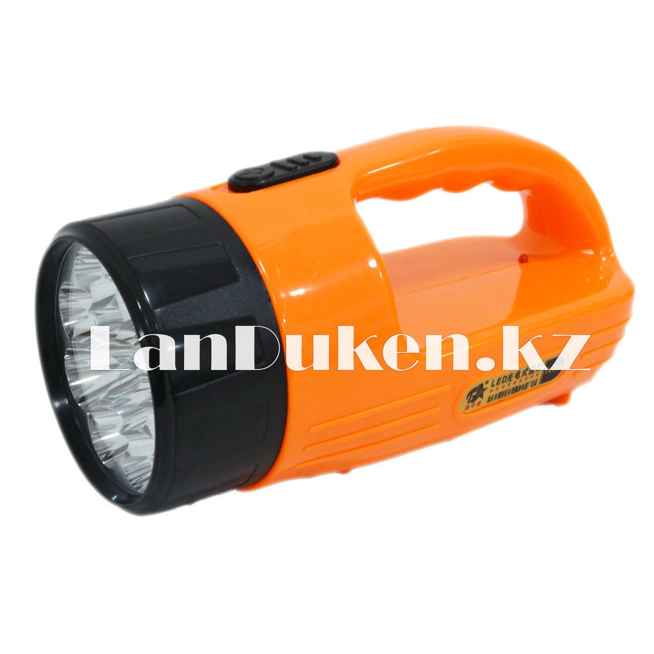 Ручной аккумуляторный фонарь светодиодный TX-316 12 LED 2 режима (оранжевый)