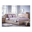Кровать каркас 4 ящика МАЛЬМ дубовый шпон беленый 180х200 Лурой ИКЕА, IKEA   , фото 2