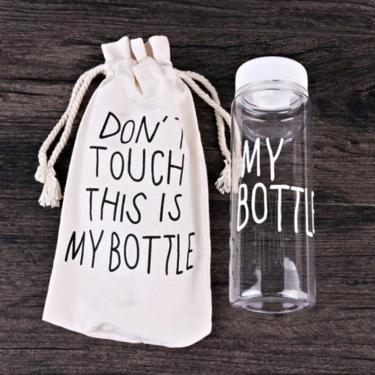 Бутылочка с чехлом для напитков My Bottle 500 мл ( май батл белая) - фото 1 - id-p43324303