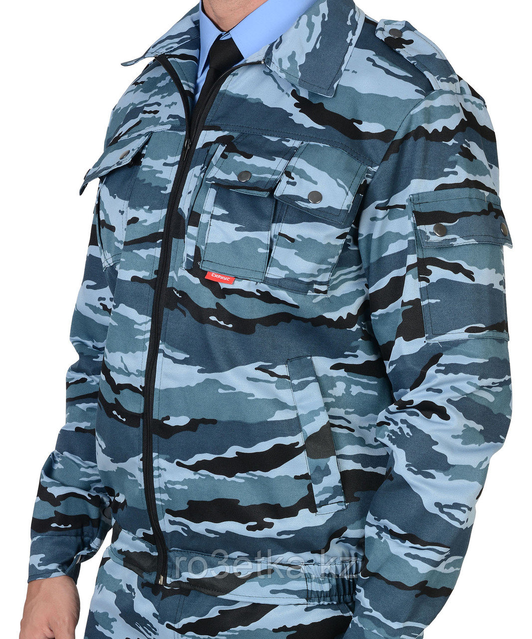 Костюм "ФРЕГАТ" для охранника: куртка, брюки КМФ серый вихрь - фото 4 - id-p49570750