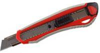 Нож ЗУБР "МАСТЕР" с сегментированным лезвием, двухкомпонентный корпус, автофиксатор, сталь У8А, 18мм