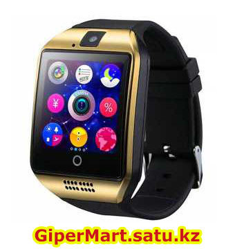 Умные смарт часы Smart watch Q18 (золотистый), фото 2
