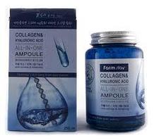 Многофункциональная сыворотка Farmstay FarmStay Collagen & Hyaluronic Acid All-in-One Ampoule,250мл