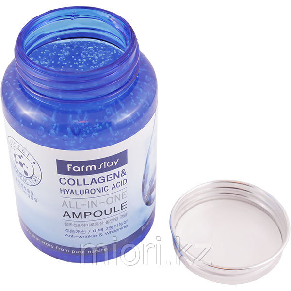 Многофункциональная сыворотка Farmstay FarmStay Collagen & Hyaluronic Acid All-in-One Ampoule,250мл - фото 2 - id-p49594874