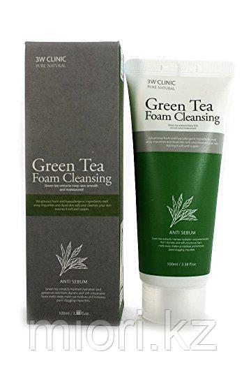 Пенка для умывания 3W Clinic Green Tea Foam Cleansing,100мл - фото 3 - id-p49595234