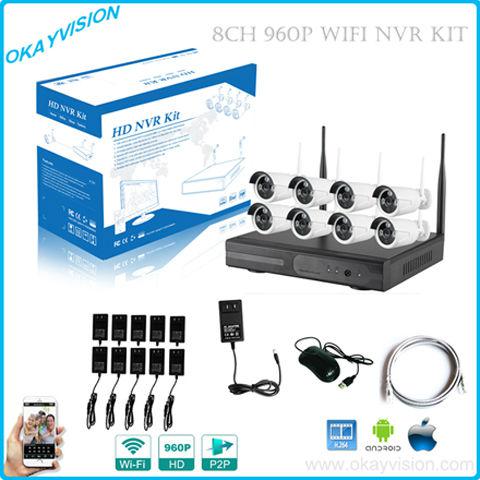 Беспроводной комплект IP видеонаблюдения HD NVR KIT 8 Камеры