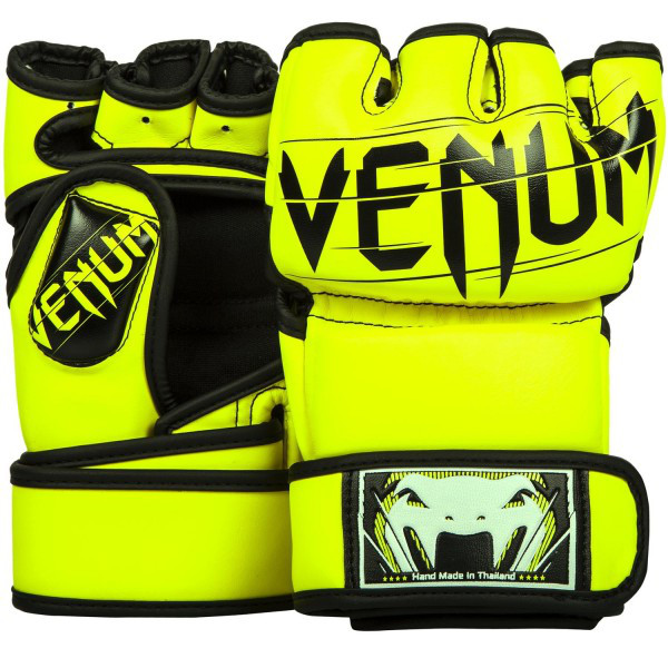 Перчатки MMA (шингарты) Venum Undisputed 2.0 Neo Yellow