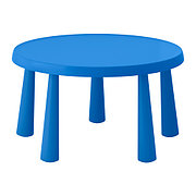 Стол детский МАММУТ д/дома/улицы синий ИКЕА, IKEA