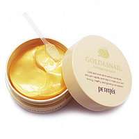 Гидрогелевые патчи с золотом и улиткой Pettifee Snail & Gold Hydrogel Eye&Spot Patch(60шт)
