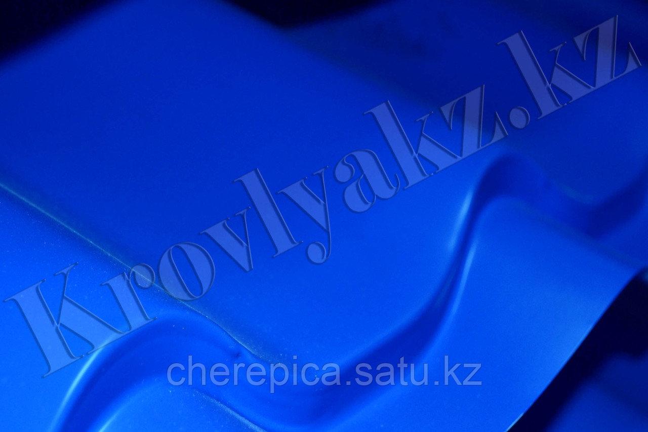 Металлочерепица Монтеррей (RaLL 5005 глянец - голубой) - фото 2 - id-p3306736