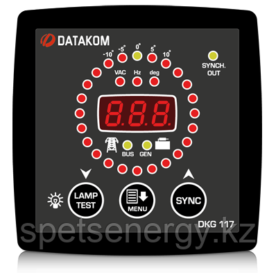 DKG-117 72*72 синхроскоп и реле включения синхронизации, фото 2
