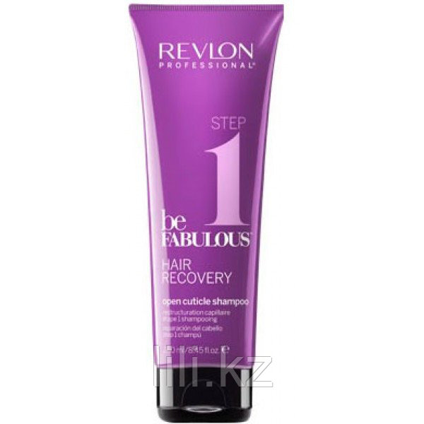 Очищающий шампунь открывающий кутикулу Шаг 1 - Revlon Be Fabulous Hair Recovery Shampoo 250 мл.