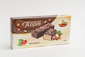 Торт глазированный на фруктозе Ореховый 190г.
