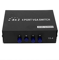 Разветвитель сигнала VGA на 4 порта свитчер (wide screen VGA SWITCH 4port) VGA-15-4, фото 1