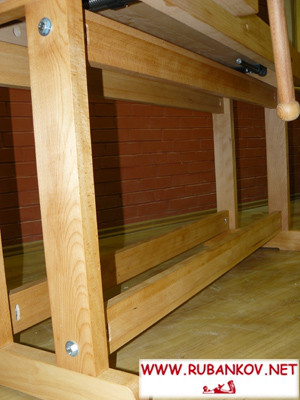 Верстак столярный деревянный 1500*500мм, с двумя тисками, без лотка - фото 5 - id-p12979974