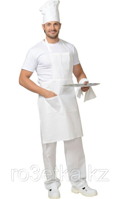 Фартук повара с грудкой (бязь) белый