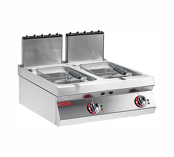 ГАЗОВАЯ ФРИТЮРНИЦА С ДВУМЯ "V" ВАННАМИ (7+7Л.) Angelopo