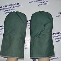 Рукавицы брезентовые с двойным брезентовым наладоником