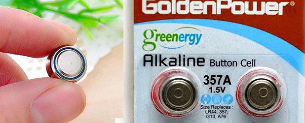 Батарейка щелочная Golden Power LR44,357A,G13,A76