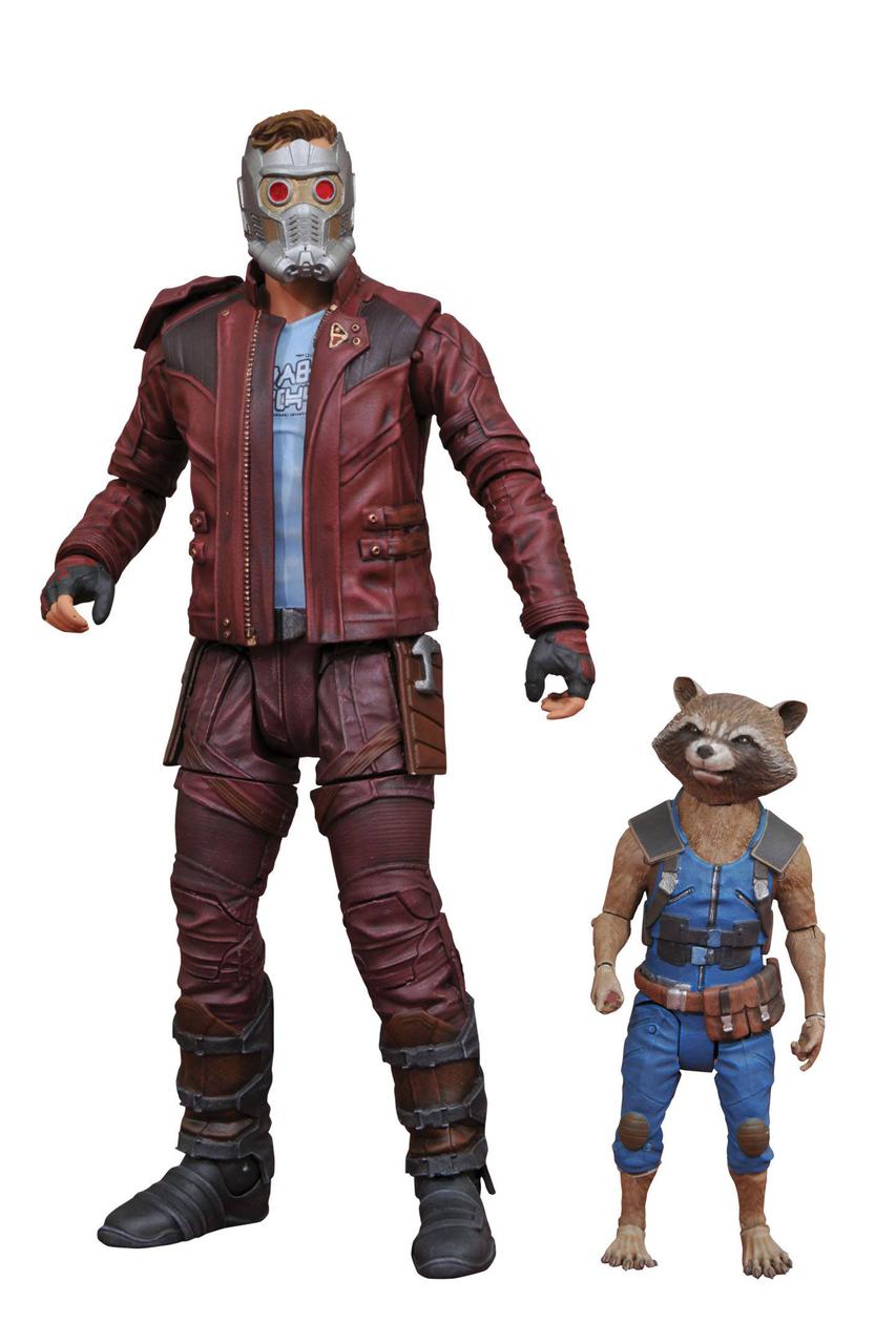 Marvel Select "Стражи Галактики. Часть 2" Фигурки Звездный лорд и Рокета