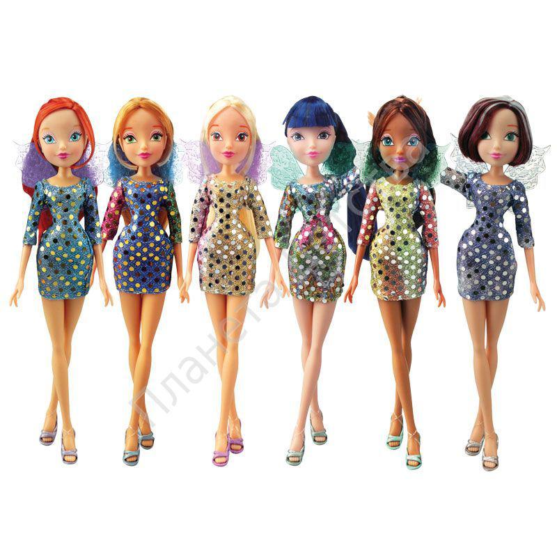 Кукла winx club диско 6шт в ассортименте