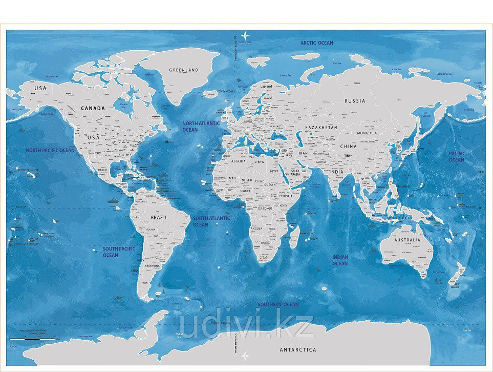 Скретч карта мира Scratch Map Oceans - фото 3 - id-p49795438
