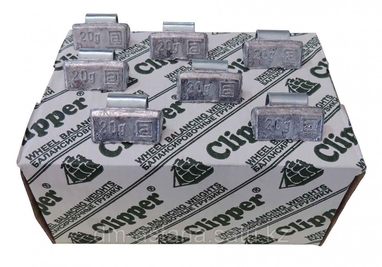 CLIPPER грузик 0320 балансировочный для литого диска 20гр. (набор 100шт.)