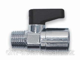 Asturomec вентиль a311/3 мини конический (шаровый m1/4"- f1/4")
