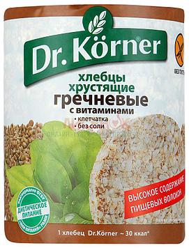 Безглютеновые Хлебцы Гречневые С Витаминами "Dr.Korner" 100г