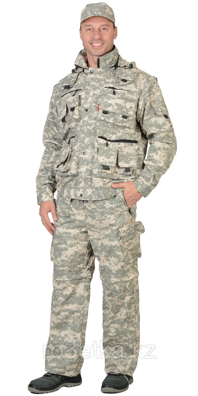 Костюм "ТИГР"летний: куртка, брюки (тк.смесовая Рип-стоп) КМФ "Пустыня""