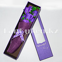 Букет ароматических фиолетовых роз 7 штук