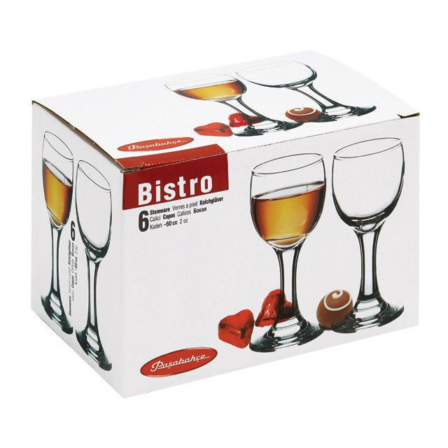 Рюмка Bistro (60мл 6 шт)Pasabahche Караганда