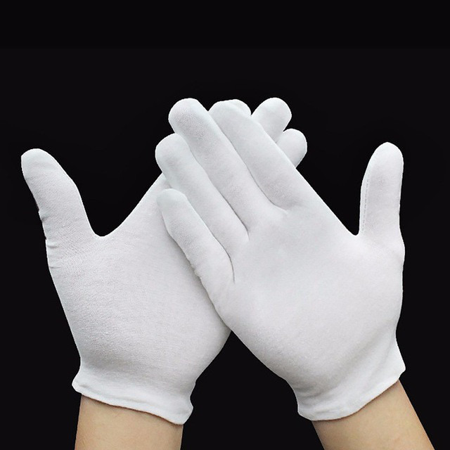 Белые перчатки для парада и вечеринки размер L - фото 1 - id-p49738450