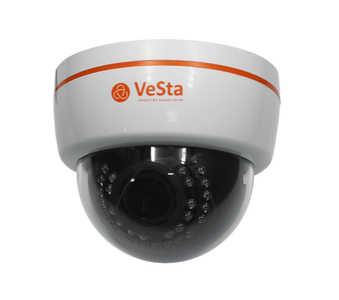 Внутренняя купольная камера VeSta VC-2244K AHD FullHD, белая