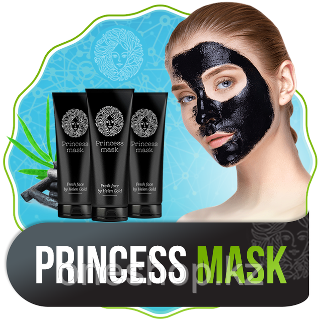Черная маска-пленка Princess Mask от прыщей и черных точек