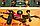 Настольный футбол (кикер) «Amsterdam» (120х61х84, оранжево-черный), фото 4