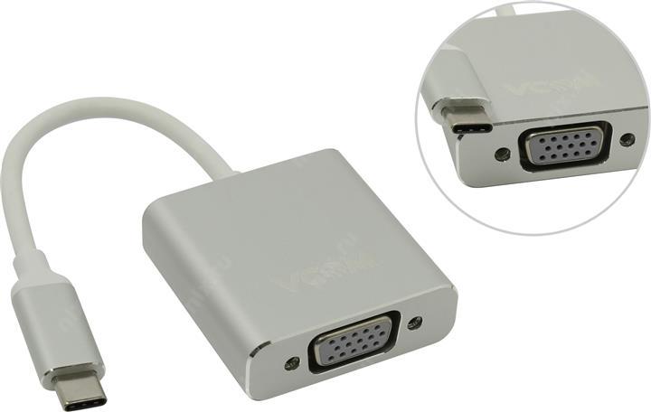 Адаптер USB 3,1 Type C - VGA мама