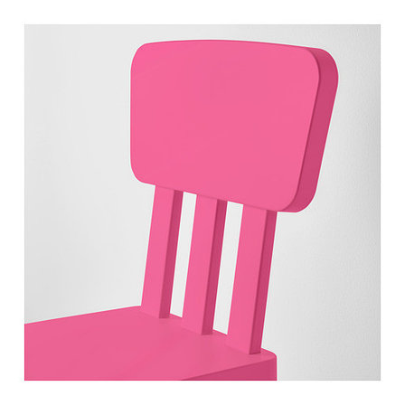 Стул детский МАММУТ д/дома/улицы розовый ИКЕА, IKEA, фото 2