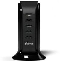 Зарядное устройство сетевое Ritmix RM-5055AC [5 USB] (Черный)