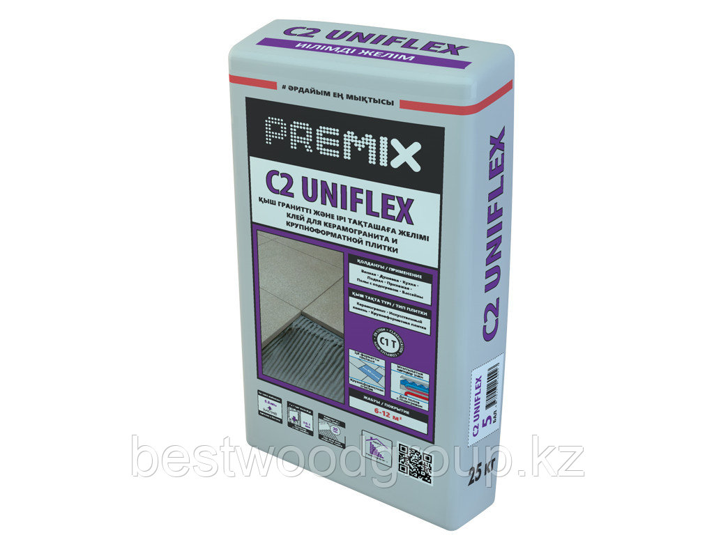 Premix C2 Uniflex Клей для керамогранита, камня и крупноформатной плитки