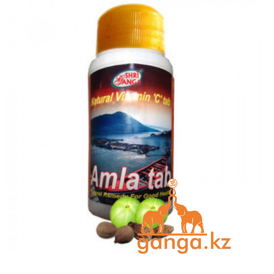 Амла - Антиоксидант, натуральный Витамин С (Amla SHRI GANGA), 200 таб. - фото 1 - id-p49762589