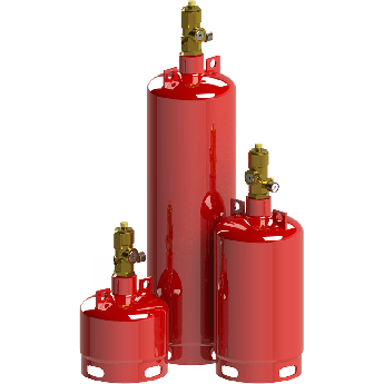 Модуль пожаротушения газовый МПТГ-"PROFFEX" -(65-140-50)