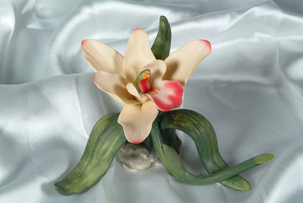 Фарфоровый цветок Орхидея. Италия. Ручная работа - фото 1 - id-p49767206