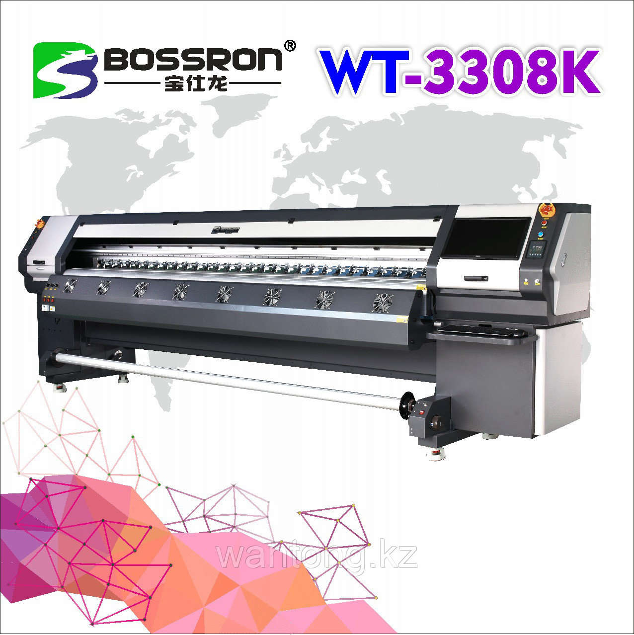 Широкоформатный сольвентный принтер WT-3308K, фото 1