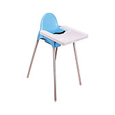 Детский стульчик для кормления (голубой), М6249