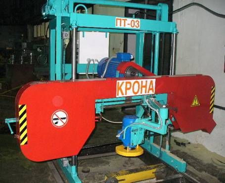 Ленточная пилорама ПТ-03УД «КРОНА» с дебаркером